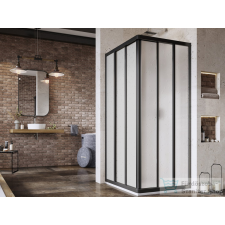 Ravak SUPERNOVA ASRV3+ASRV3 90x90 cm-es tolóajtós,sarokbelépős zuhanykabin,fekete/pearl 15V703R211SET9090 kád, zuhanykabin
