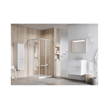 Ravak Supernova II SRV2-90 195 S fél zuhanykabin, fehér + Pearl kád, zuhanykabin