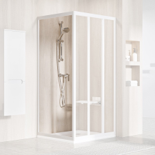 Ravak Supernova zuhanyfal 90 cm fehér fényes/átlátszó üveg 940701R2Z1 kád, zuhanykabin