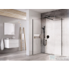 Ravak Walk-In Double Wall 170-220x160 cm-es zuhanyfal 120 cm-es merevítővel,fekete/transparent GW9WD0300Z1SET110160