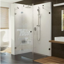 Ravak zuhanyajtó, BSD2-100 A-jobbos króm+Transparent kád, zuhanykabin