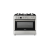Ravanson KWGE-K90 Glass Inox gas-electric cooker