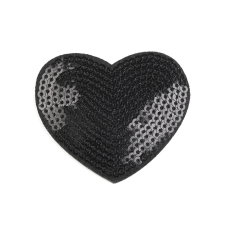  Rávasalható foltok flitteres szív dekorációs kellék