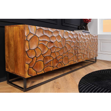 Raven Stílusos komód Raven 180 cm 3D mozaik natúr barna mangó bútor