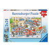 Ravensburger 078141 -Tűzoltók puzzle Heroes in Action - 2x24 db-os keretes puzzle 26x18 cm