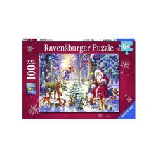 Ravensburger 100 db-os XXL puzzle - Erdei karácsony (12937) puzzle, kirakós