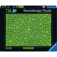 Ravensburger 12000276 - Krypt neon zöld Puzzle 736 darabos (12000276) puzzle, kirakós