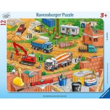 Ravensburger 12 db-os Puzzle keretes - Munka az építkezésben (06058) (405190) puzzle, kirakós