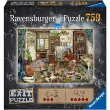 Ravensburger 167821 Exit Puzzle: Művész stúdió 759 darabos puzzle, kirakós