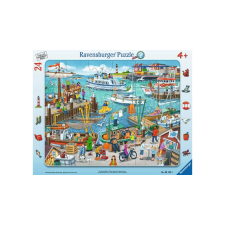 Ravensburger 24 db-os keretes puzzle - Egy nap a kikötőben (16152) puzzle, kirakós