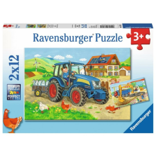 Ravensburger 2 x 12 db-os puzzle - Építkezés, farm (07616) puzzle, kirakós