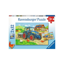 Ravensburger 2 x 12 db-os puzzle - Építkezés, farm (07616) puzzle, kirakós