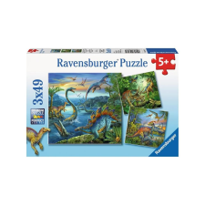 Ravensburger 3 x 49 db-os puzzle - Dinoszauruszok (09317) puzzle, kirakós