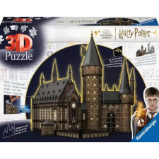 Ravensburger 3D Puzzle játék 540 darabos Harry Potter Hogwarts kastély Nagyterem LED világítással puzzle, kirakós