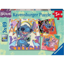 Ravensburger 3x49 Darabos Puzzle - Stitch (4005555010708) puzzle, kirakós