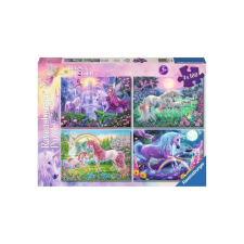 Ravensburger 4 x 100 db-os puzzle - Varázslatos unikornisok (05654) puzzle, kirakós