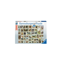 Ravensburger Állatos bélyegek - 3000 darabos puzzle (17079) puzzle, kirakós