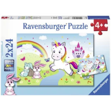  Ravensburger Csodás unikornisok 2 x 24 db puzzle puzzle, kirakós