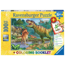 Ravensburger Dinoszaurusz világ XXL 100 darabos kirakós és színező RAVENSBURGER puzzle, kirakós