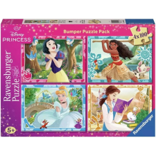  Ravensburger Disney hercegnők Puzzle 4x100 darab puzzle, kirakós