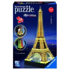 Ravensburger : Eiffel-torony 216 darabos 3D puzzle fénnyel puzzle, kirakós