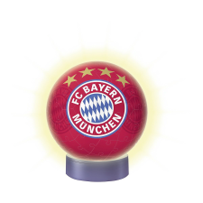 Ravensburger FC Bayern München labda 3D Puzzle LED fénnyel (72 darab) (121779) puzzle, kirakós