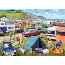 Ravensburger Kempingezés lakókocsival puzzle - RAVENSBURGER 1000 darabos puzzle, kirakós
