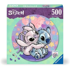 Ravensburger Kerek puzzle játék 500 darabos Stitch puzzle, kirakós