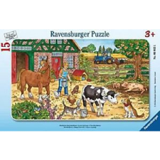 Ravensburger Keretes Puzzle 15 Darabos - Tanyasi Élet (060351) puzzle, kirakós