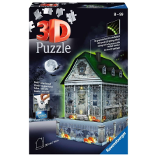 Ravensburger Kísértetház éjjel - 216 darabos 3D LED-es puzzle (11254) puzzle, kirakós