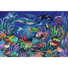 Ravensburger Lent a tengerben - 500 darabos fa puzzle puzzle, kirakós
