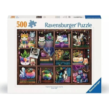 Ravensburger Macskák és Pozsgás Növények Puzzle, 500 db (4005555008743) puzzle, kirakós