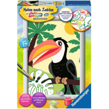 Ravensburger Paint by Numbers Tukán a dzsungelben számfestő készlet (23762) kreatív és készségfejlesztő