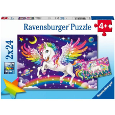 Ravensburger Puzzle 056774 Unikornis és Pegazus 2X24 darab puzzle, kirakós