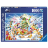 Ravensburger Puzzle 1000 db - Disney karácsony  Ajánlott 10-99 éves korig unisex (6366)