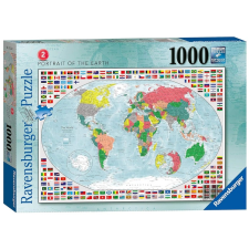 Ravensburger Puzzle 1000 db - Világtérkép  Ajánlott 10-99 éves korig unisex (6151) puzzle, kirakós