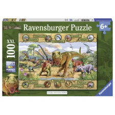  Ravensburger: Puzzle 100 db - Dinoszauroszok puzzle, kirakós