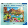 Ravensburger Puzzle 1500 db - Kemping a kanyonban  Ajánlott 10-99 éves korig unisex (9916)