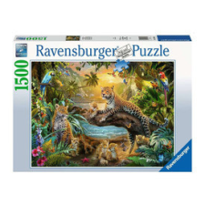 Ravensburger Puzzle 1500 db - Leopárdok a dzsungelban puzzle, kirakós