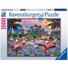 Ravensburger Puzzle 170821 Rózsaszín flamingók 1000 db puzzle, kirakós