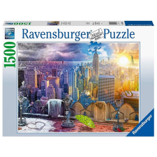  Ravensburger Puzzle 1 500 db New York télen-nyáron (41328) puzzle, kirakós