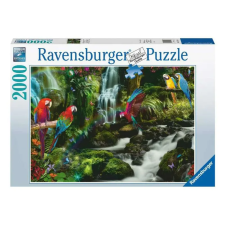 Ravensburger Puzzle 2000 db - Színes papgájok a dzsungelban puzzle, kirakós
