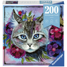 Ravensburger Puzzle 200 db - Macskaszem  Ajánlott 6-10 éves korig unisex (53607) puzzle, kirakós