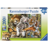 Ravensburger Puzzle 200 db - Nagymacskák  Ajánlott 6-10 éves korig unisex (53550)