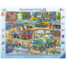 Ravensburger Puzzle 24 db - Építkezés  Ajánlott 3-6 éves korig unisex (53474) puzzle, kirakós