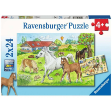Ravensburger Puzzle 2x24 db - Lófarm  Ajánlott 4-6 éves korig unisex (3804) puzzle, kirakós