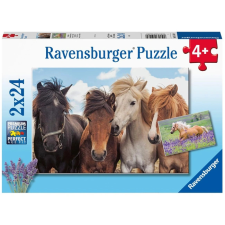 Ravensburger Puzzle 2x24 db - Lovak  Ajánlott 4-7 éves korig unisex (03864) puzzle, kirakós