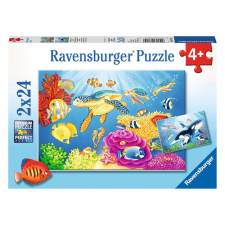  Ravensburger Puzzle 2x24 db - Színes víz alatti világ puzzle, kirakós