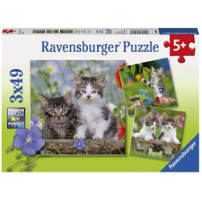 Ravensburger Puzzle 3x49 db - Édes kiscicák puzzle, kirakós
