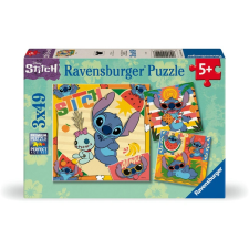 Ravensburger Puzzle 3x49 db - Stitch  Ajánlott 3-12 éves korig unisex (31406) puzzle, kirakós